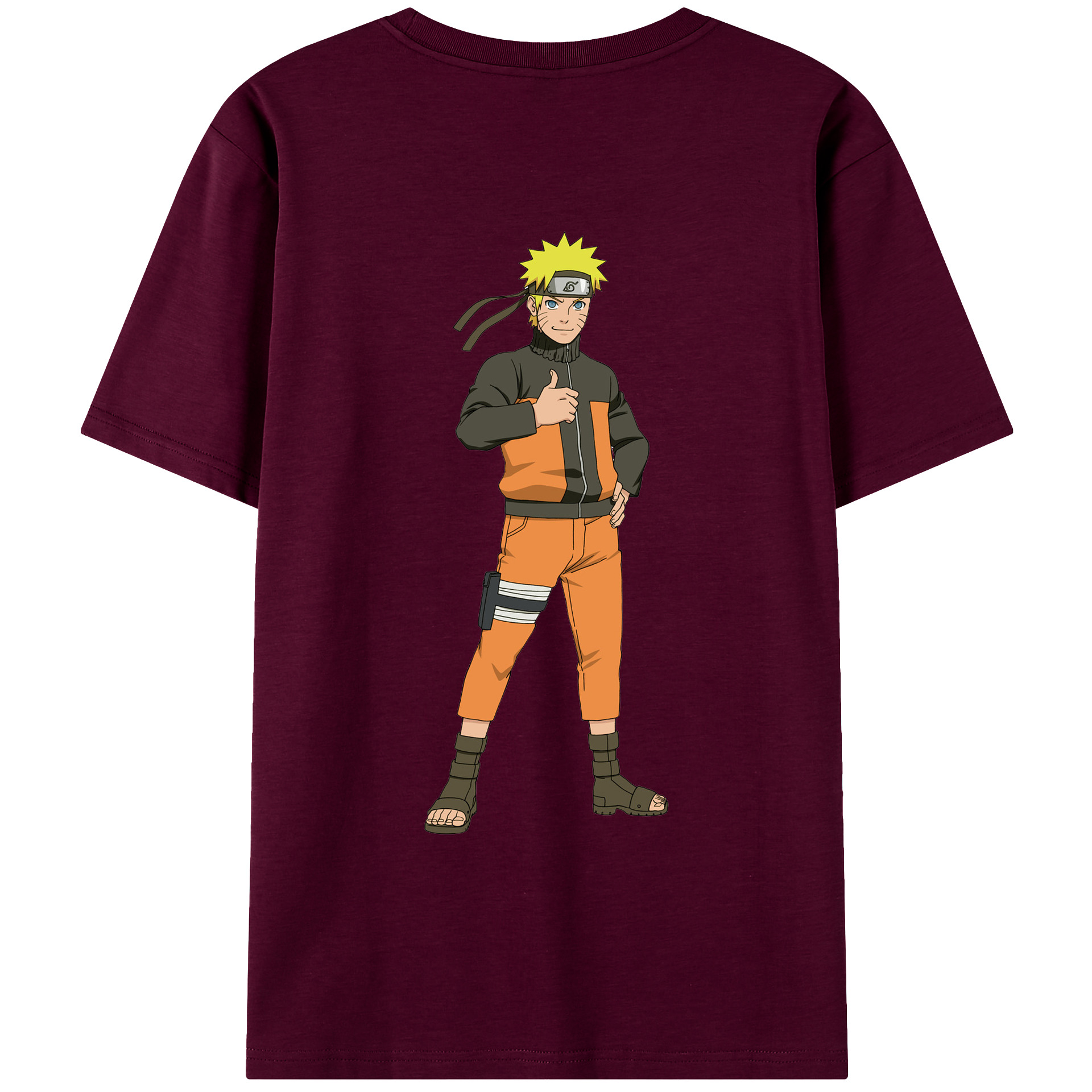 （画像用） NARUTO -ナルト- うずまき ナルト Uzumaki Naruto レディース半袖Tシャツ(バックプリント)
